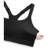 imageCRZ YOGA Butterlift Womens Racerback Padded Sports Bras  Medium Impact Scoop Neck Adjustable Straps Gym Workout TopBlack