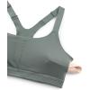 imageCRZ YOGA Butterlift Womens Racerback Padded Sports Bras  Medium Impact Scoop Neck Adjustable Straps Gym Workout TopGrey Sage