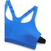 imageCRZ YOGA Butterlift Womens Racerback Padded Sports Bras  Medium Impact Scoop Neck Adjustable Straps Gym Workout TopSparkle Blue