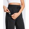 imageCRZ YOGA Lightweight Ankle Pants for Women 78 Casual Lounge Travel Work Trousers with PocketsBlack