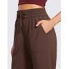 imageCRZ YOGA Lightweight Ankle Pants for Women 78 Casual Lounge Travel Work Trousers with PocketsHot Fudge Brown