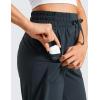 imageCRZ YOGA Lightweight Ankle Pants for Women 78 Casual Lounge Travel Work Trousers with PocketsTrue Navy