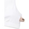 imageCRZ YOGA Womens Butterluxe High Neck Longline Sports Bras  Criss Cross Halter Wireless Padded Gym Workout Crop TopWhite