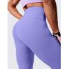 imageCRZ YOGA Womens Hugged Feeling Compression Leggings 25 Inches  Thick High Waisted Tummy Control Workout Pants TightsDark Lavender Purple