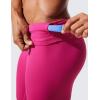 imageCRZ YOGA Womens Hugged Feeling Compression Leggings 25 Inches  Thick High Waisted Tummy Control Workout Pants TightsGranita Pink
