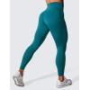 imageCRZ YOGA Womens Hugged Feeling Compression Leggings 25 Inches  Thick High Waisted Tummy Control Workout Pants TightsGreen Jade