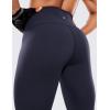 imageCRZ YOGA Womens Hugged Feeling Compression Leggings 25 Inches  Thick High Waisted Tummy Control Workout Pants TightsNavy