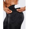 imageCRZ YOGA Womens Hugged Feeling Compression Leggings 25 Inches  Thick High Waisted Tummy Control Workout Pants TightsTie Dye Smoke Ink