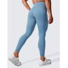 imageCRZ YOGA Womens Hugged Feeling Compression Leggings 25 Inches  Thick High Waisted Tummy Control Workout Pants TightsUniverse Blue