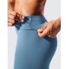 imageCRZ YOGA Womens Hugged Feeling Compression Leggings 25 Inches  Thick High Waisted Tummy Control Workout Pants TightsUniverse Blue