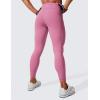 imageCRZ YOGA Womens Hugged Feeling Compression Leggings 25 Inches  Thick High Waisted Tummy Control Workout Pants TightsVelvet Dust