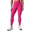 imageCRZ YOGA Womens Hugged Feeling Compression Leggings 25 Inches  Thick High Waisted Tummy Control Workout Pants TightsGranita Pink