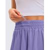 imageCRZ YOGA 2 in 1 Flowy Running Shorts for Women High Waisted Quick Dry for Athletic Gym Lounge Workout Cute Tennis SkirtsDark Lavender Purple