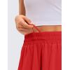 imageCRZ YOGA 2 in 1 Flowy Running Shorts for Women High Waisted Quick Dry for Athletic Gym Lounge Workout Cute Tennis SkirtsDark Red