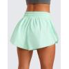 imageCRZ YOGA 2 in 1 Flowy Running Shorts for Women High Waisted Quick Dry for Athletic Gym Lounge Workout Cute Tennis SkirtsMint Moment