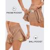 imageCRZ YOGA 2 in 1 Flowy Running Shorts for Women High Waisted Quick Dry for Athletic Gym Lounge Workout Cute Tennis SkirtsMocha Mousse