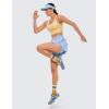 imageCRZ YOGA 2 in 1 Flowy Running Shorts for Women High Waisted Quick Dry for Athletic Gym Lounge Workout Cute Tennis SkirtsThe Breeze Blue