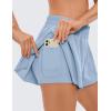 imageCRZ YOGA 2 in 1 Flowy Running Shorts for Women High Waisted Quick Dry for Athletic Gym Lounge Workout Cute Tennis SkirtsThe Breeze Blue