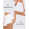 imageCRZ YOGA 2 in 1 Flowy Running Shorts for Women High Waisted Quick Dry for Athletic Gym Lounge Workout Cute Tennis SkirtsWhite
