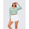 imageCRZ YOGA 2 in 1 Flowy Running Shorts for Women High Waisted Quick Dry for Athletic Gym Lounge Workout Cute Tennis SkirtsWhite