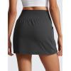 imageCRZ YOGA Butterlift A Line Golf Skirts for Women High Waisted Stretchy Casual Athletic Tennis Skorts with Side PocketsMysterious Grey