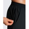 imageCRZ YOGA Casual Workout Mens Shorts 7 Inch Lightweight Quick Dry for Gym Athletic with Zipper PocketBlack