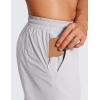 imageCRZ YOGA Casual Workout Mens Shorts 7 Inch Lightweight Quick Dry for Gym Athletic with Zipper PocketPlatinum Grey
