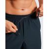 imageCRZ YOGA Casual Workout Mens Shorts 7 Inch Lightweight Quick Dry for Gym Athletic with Zipper PocketTrue Navy