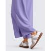 imageCRZ YOGA Lightweight Wide Leg Cropped Pants for Women 25quot High Waisted Loose Casual Lounge Travel Work Sweatpants SummerDark Lavender Purple