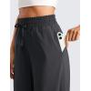 imageCRZ YOGA Lightweight Wide Leg Cropped Pants for Women 25quot High Waisted Loose Casual Lounge Travel Work Sweatpants SummerGraphite Grey