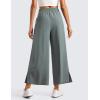 imageCRZ YOGA Lightweight Wide Leg Cropped Pants for Women 25quot High Waisted Loose Casual Lounge Travel Work Sweatpants SummerGrey Sage
