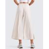 imageCRZ YOGA Lightweight Wide Leg Cropped Pants for Women 25quot High Waisted Loose Casual Lounge Travel Work Sweatpants SummerMilky White Bone
