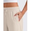 imageCRZ YOGA Lightweight Wide Leg Cropped Pants for Women 25quot High Waisted Loose Casual Lounge Travel Work Sweatpants SummerMojave Tan