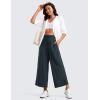 imageCRZ YOGA Lightweight Wide Leg Cropped Pants for Women 25quot High Waisted Loose Casual Lounge Travel Work Sweatpants SummerTrue Navy