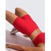 imageCRZ YOGA Secretsculpt Womens Butterlift High Waist Scrunch Butt Biker Shorts 4 Inches  No Front Seam Workout Gym BootyAurora Red
