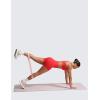 imageCRZ YOGA Secretsculpt Womens Butterlift High Waist Scrunch Butt Biker Shorts 4 Inches  No Front Seam Workout Gym BootyAurora Red