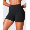 imageCRZ YOGA Secretsculpt Womens Butterlift High Waist Scrunch Butt Biker Shorts 4 Inches  No Front Seam Workout Gym BootyBlack