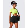 imageCRZ YOGA Secretsculpt Womens Butterlift High Waist Scrunch Butt Biker Shorts 4 Inches  No Front Seam Workout Gym BootyBlack