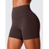 imageCRZ YOGA Secretsculpt Womens Butterlift High Waist Scrunch Butt Biker Shorts 4 Inches  No Front Seam Workout Gym BootyHot Fudge Brown