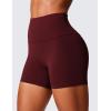 imageCRZ YOGA Secretsculpt Womens Butterlift High Waist Scrunch Butt Biker Shorts 4 Inches  No Front Seam Workout Gym BootyRed Merlot