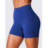 imageCRZ YOGA Secretsculpt Womens Butterlift High Waist Scrunch Butt Biker Shorts 4 Inches  No Front Seam Workout Gym BootyWaves Blue