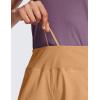 imageCRZ YOGA Womens Lightweight Mid Rise Hiking Shorts 4  Stretch for Athletic Summer Travel Outdoor Golf with Zip PocketsDoe Brown
