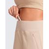 imageCRZ YOGA Womens Lightweight Mid Rise Hiking Shorts 4  Stretch for Athletic Summer Travel Outdoor Golf with Zip PocketsRaw Linen