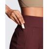 imageCRZ YOGA Womens Lightweight Mid Rise Hiking Shorts 4  Stretch for Athletic Summer Travel Outdoor Golf with Zip PocketsRed Merlot
