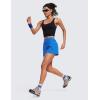 imageCRZ YOGA Womens Lightweight Mid Rise Hiking Shorts 4  Stretch for Athletic Summer Travel Outdoor Golf with Zip PocketsSparkle Blue