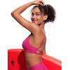 imageCRZ YOGA Womens V Neck Bikini Tops Criss Cross Back Sexy Swim Bathing Suit Bra PaddedGranita Pink
