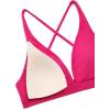 imageCRZ YOGA Womens V Neck Bikini Tops Criss Cross Back Sexy Swim Bathing Suit Bra PaddedGranita Pink