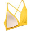 imageCRZ YOGA Womens V Neck Bikini Tops Criss Cross Back Sexy Swim Bathing Suit Bra PaddedHigh Visibility Yellow
