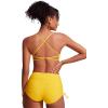 imageCRZ YOGA Womens V Neck Bikini Tops Criss Cross Back Sexy Swim Bathing Suit Bra PaddedHigh Visibility Yellow