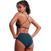 imageCRZ YOGA Womens V Neck Bikini Tops Criss Cross Back Sexy Swim Bathing Suit Bra PaddedInsignia Blue